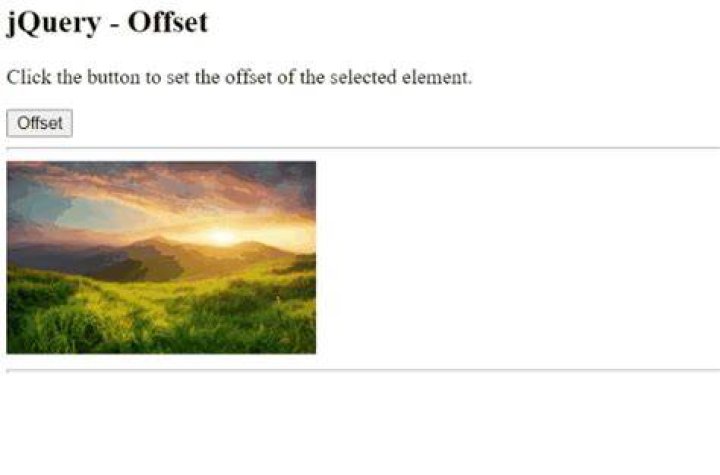 What is offset jQuery