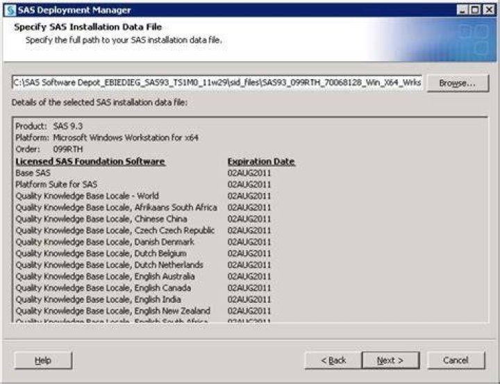 What is SAS SID file