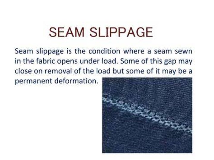 What is seam slippage