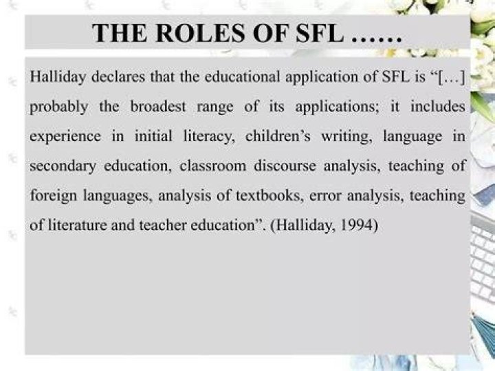 What is SFL education