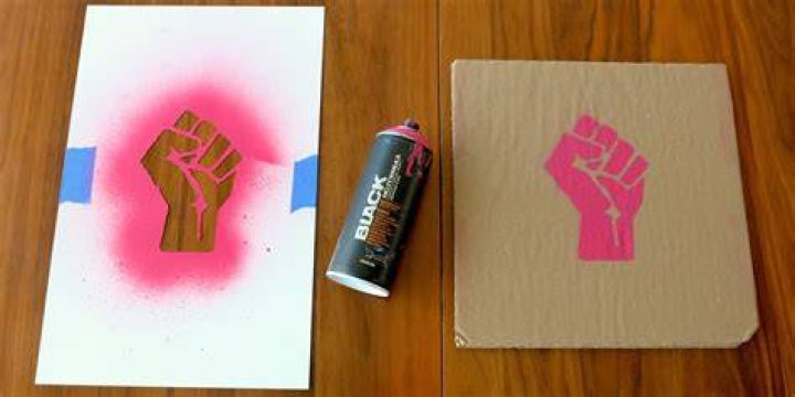 What is stencil spray