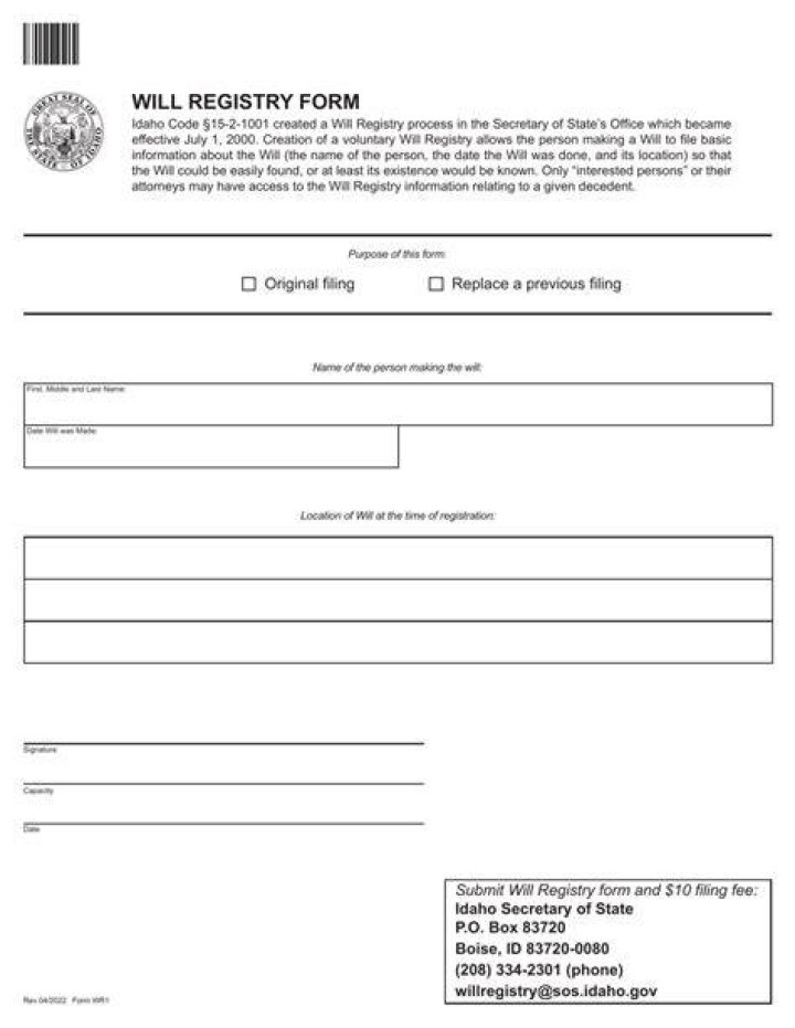 What is wr1 tax form