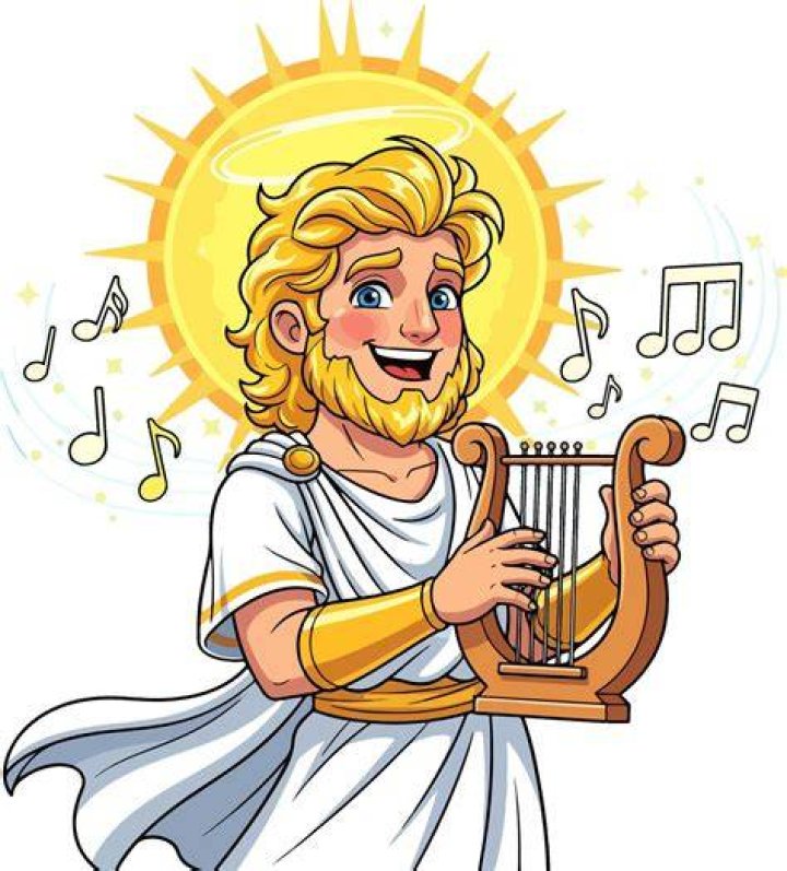 Which god has a harp