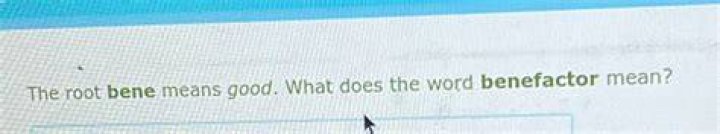 Which root means good