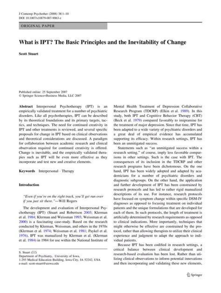 Who developed the IPT