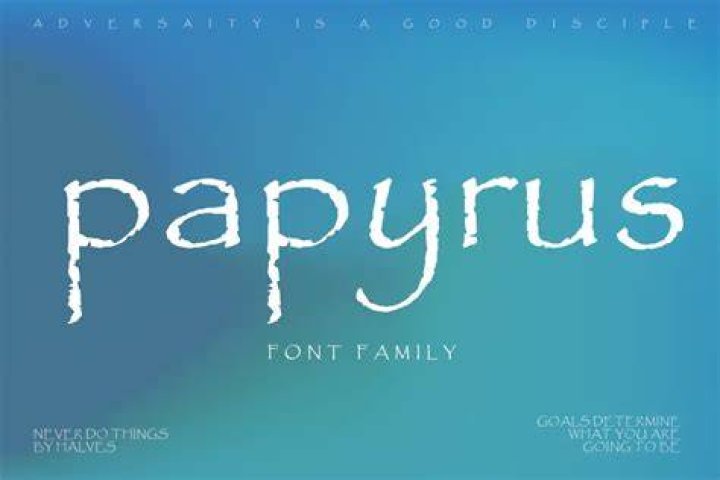Who made Papyrus font